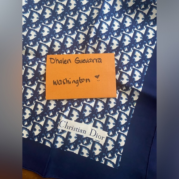 MITZAH DIOR OBLIQUE SILK NECKERCHIEF - Picture 2 of 11